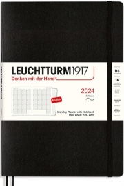 Купить Ежемесячник Leuchtturm1917 2024 на 16 месяцев (B5, черный, мягкая обложка) в интернет магазине в Киеве: цены, доставка - интернет магазин Д.Магазин