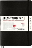 Щомісячник Leuchtturm1917 2024 на 16 місяців (B5, чорний, м'яка обкладинка)