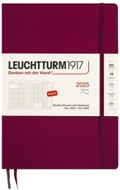 Купить Ежемесячник Leuchtturm1917 2025 на 16 месяцев (B5, винный, мягкая обложка) в интернет магазине в Киеве: цены, доставка - интернет магазин Д.Магазин