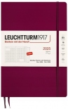 Щомісячник Leuchtturm1917 2025 на 16 місяців (B5, винний, м'яка обкладинка)