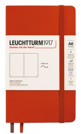 Купить Блокнот Leuchtturm1917 Natural Colours нелинованный (карманный, лисий красный, мягкая обложка) в интернет магазине в Киеве: цены, доставка - интернет магазин Д.Магазин