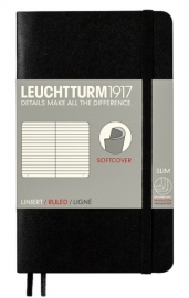 Купить Блокнот Leuchtturm1917 в линию (карманный, черный, мягкая обложка) в интернет магазине в Киеве: цены, доставка - интернет магазин Д.Магазин