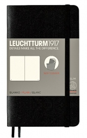 Купить Блокнот Leuchtturm1917 нелинованный (карманный, черный, мягкая обложка) в интернет магазине в Киеве: цены, доставка - интернет магазин Д.Магазин