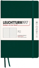 Купить Блокнот Leuchtturm1917 Natural Colours в точку (средний, мягкая обложка, лесной зеленый) в интернет магазине в Киеве: цены, доставка - интернет магазин Д.Магазин