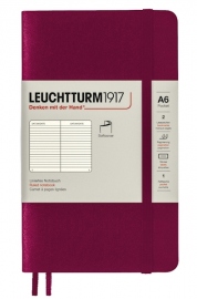 Купить Блокнот Leuchtturm1917 в линию (карманный, винный, мягкая обложка) в интернет магазине в Киеве: цены, доставка - интернет магазин Д.Магазин