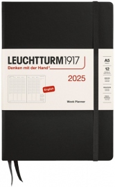 Купить Еженедельник вертикальный Leuchtturm1917 на 2025 год (A5, черный) в интернет магазине в Киеве: цены, доставка - интернет магазин Д.Магазин