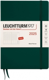 Купить Еженедельник вертикальный Leuchtturm1917 на 2025 год (A5, лесной зеленый) в интернет магазине в Киеве: цены, доставка - интернет магазин Д.Магазин