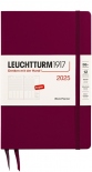 Щотижневик вертикальний Leuchtturm1917 на 2025 рік (B6+, винний)