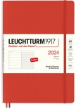 Щотижневик Leuchtturm1917 на 2024 рік із замітками (A5, лисячий червоний, м'яка обкладинка)