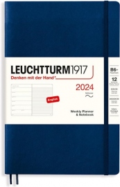 Купить Еженедельник Leuchtturm1917 на 2024 год с заметками (B6+, темно-синий, мягкая обложка) в интернет магазине в Киеве: цены, доставка - интернет магазин Д.Магазин
