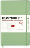 Щотижневик Leuchtturm1917 на 2024 рік із замітками (B6+, світло-зелений, м'яка обкладинка)
