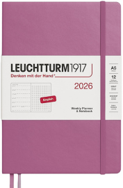 Купить Еженедельник Leuchtturm1917 на 2026 год с заметками в точку (A5, приглушенный розовый) в интернет магазине в Киеве: цены, доставка - интернет магазин Д.Магазин