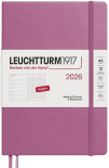 Щотижневик Leuchtturm1917 на 2026 рік із замітками в крапку (A5, приглушений рожевий)