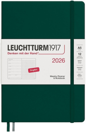 Купить Еженедельник Leuchtturm1917 на 2026 год с заметками в точку (A5, лесной зеленый) в интернет магазине в Киеве: цены, доставка - интернет магазин Д.Магазин