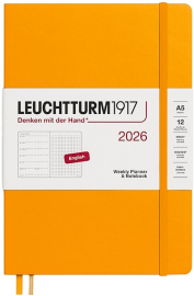 Купить Еженедельник Leuchtturm1917 на 2026 год с заметками в точку (A5, солнечный желтый) в интернет магазине в Киеве: цены, доставка - интернет магазин Д.Магазин