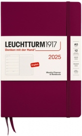 Купить Еженедельник Leuchtturm1917 на 2025 год с заметками в точку (A5, винный) в интернет магазине в Киеве: цены, доставка - интернет магазин Д.Магазин