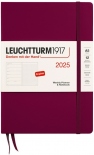 Щотижневик Leuchtturm1917 на 2025 рік із замітками в крапку (A5, винний)