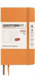 Щотижневик Leuchtturm1917 на 2025 рік із замітками (A6, абрикосовий, м'яка обкладинка)