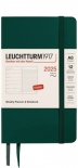 Щотижневик Leuchtturm1917 на 2025 рік із замітками (A6, лісовий зелений, м'яка обкладинка)