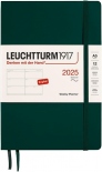 Щотижневик горизонтальний Leuchtturm1917 на 2025 рік (А5, лісовий зелений, м'яка обкладинка)