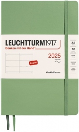 Купить Еженедельник горизонтальный Leuchtturm1917 на 2025 год (A5, светло-зеленый, мягкая обложка) в интернет магазине в Киеве: цены, доставка - интернет магазин Д.Магазин