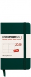 Щотижневик горизонтальний Leuchtturm1917 на 2025 рік (А7, лісовий зелений)