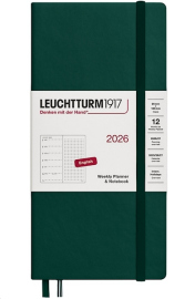 Купить Еженедельник Leuchtturm1917 Wallet на 2026 год с заметками в точку (B6+, лесной зеленый) в интернет магазине в Киеве: цены, доставка - интернет магазин Д.Магазин