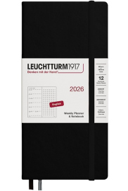 Купить Еженедельник Leuchtturm1917 Wallet на 2026 год с заметками в точку (B6+, черный) в интернет магазине в Киеве: цены, доставка - интернет магазин Д.Магазин