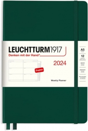 Купить Еженедельник горизонтальный Leuchtturm1917 на 2024 год (A5, лесной зеленый) в интернет магазине в Киеве: цены, доставка - интернет магазин Д.Магазин