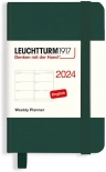 Щотижневик горизонтальний Leuchtturm1917 на 2024 рік (А7, лісовий зелений)