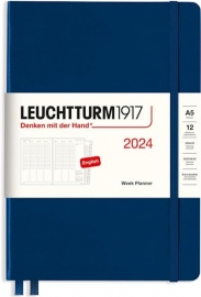 Купить Еженедельник вертикальный Leuchtturm1917 на 2024 год (A5, темно-синий) в интернет магазине в Киеве: цены, доставка - интернет магазин Д.Магазин