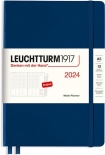 Щотижневик вертикальний Leuchtturm1917 на 2024 рік (A5, темно-синій)