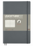 Блокнот Leuchtturm1917 Paperback в линию (B6+, антрацит, мягкая обложка)