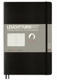 Купить Блокнот Leuchtturm1917 Paperback B6 в линию (черный, мягкая обложка) в интернет магазине в Киеве: цены, доставка - интернет магазин Д.Магазин