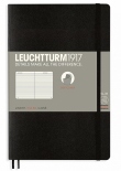 Блокнот Leuchtturm1917 Paperback в лінію (B6+, чорний, м’яка обкладинка)