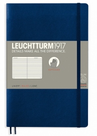 Купить Блокнот Leuchtturm1917 Paperback в линию (B6+, тёмно-синий, мягкая обложка) в интернет магазине в Киеве: цены, доставка - интернет магазин Д.Магазин