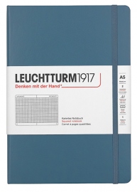Купить Блокнот Leuchtturm1917 Rising Colours Stone Blue в клетку (средний, серо-синий) в интернет магазине в Киеве: цены, доставка - интернет магазин Д.Магазин