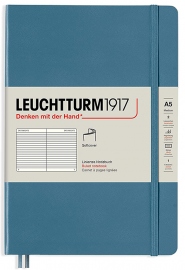 Купить Блокнот Leuchtturm1917 Rising Colours Stone Blue в линию (средний, мягкая обложка, серо-синий) в интернет магазине в Киеве: цены, доставка - интернет магазин Д.Магазин