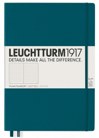 Купить Блокнот Leuchtturm1917 Master Slim в точку (большой, тихоокеанский зеленый) в интернет магазине в Киеве: цены, доставка - интернет магазин Д.Магазин