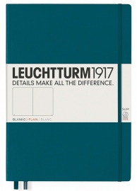 Купить Блокнот Leuchtturm1917 Master Slim нелинованный (большой, тихоокеанский зеленый) в интернет магазине в Киеве: цены, доставка - интернет магазин Д.Магазин