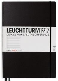 Купить Блокнот Leuchtturm1917 Master Slim в линию (большой, чёрный) в интернет магазине в Киеве: цены, доставка - интернет магазин Д.Магазин