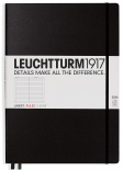 Блокнот Leuchtturm1917 Master Slim в линию (большой, чёрный)