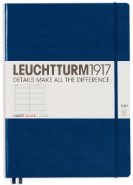Купить Блокнот Leuchtturm1917 Master Slim в линию (большой, темно-синий) в интернет магазине в Киеве: цены, доставка - интернет магазин Д.Магазин