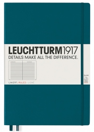 Купить Блокнот Leuchtturm1917 Master Slim в линию (большой, тихоокеанский зеленый) в интернет магазине в Киеве: цены, доставка - интернет магазин Д.Магазин