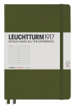 Блокнот Leuchtturm1917 в линию (средний, хаки)