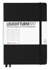 Купить Блокнот Leuchtturm1917 в линию (средний, чёрный) в интернет магазине в Киеве: цены, доставка - интернет магазин Д.Магазин