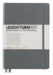 Блокнот Leuchtturm1917 в клетку (средний, антрацит)