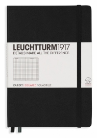 Купить Блокнот Leuchtturm1917 в клетку (средний, чёрный) в интернет магазине в Киеве: цены, доставка - интернет магазин Д.Магазин