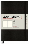 Блокнот Leuchtturm1917 нелинованный (средний, чёрный, мягкая обложка)