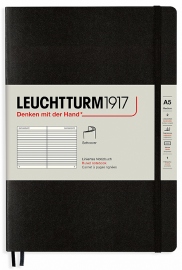 Купить Блокнот Leuchtturm1917 в линию (средний, чёрный, мягкая обложка)  в интернет магазине в Киеве: цены, доставка - интернет магазин Д.Магазин